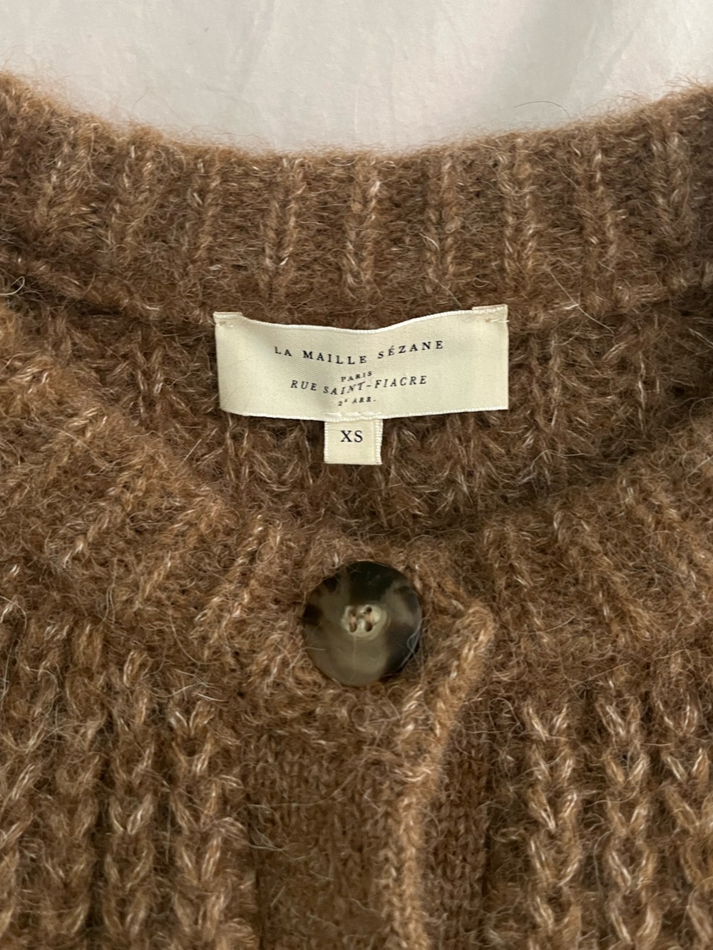 BRAND NEW Sezane Emile Cardigan - Camel - Picture 3 of 6